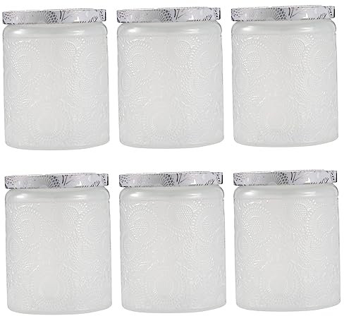 CORHAD Boîte À Bougies Parfumées 6 Pièces Pots en Verre Pots De Rangement Tasse Décoration Dintérieur pour Une Occasion Spéciale