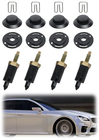 4 Set Fixations Support Couvre Moteur 2.0 HDI pour Citroen Berlingo C4 C5 Xantia Xsara 206 306 307 406 607 806 Expert Peu-geot 0137F6 13711 Clips Boulons Noir