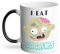 Mug Thermo-réactif Tasse Magique - I eat Brains Zombie Halloween Peur Horreur - 325 ml