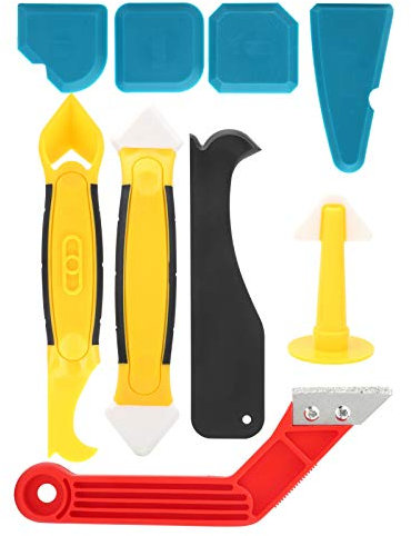 Dichtungsentferner-Werkzeug, Dichtungsentfernungswerkzeug, Mörtelentfernungswerkzeug, Dichtungs-Finisher-Werkzeug, 9-teiliges Multifunktionales Silikon-Dichtst