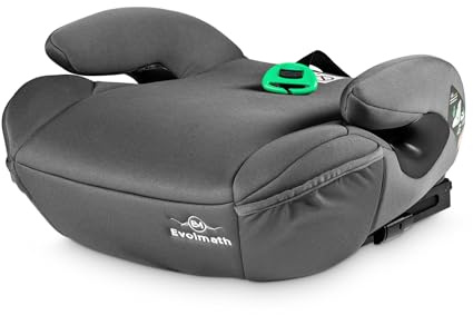 Evolmath Sitzerhöhung Auto Kinder Isofix [ECE R129], Kindersitzerhöhung, Kindersitz, Kitzerhöhung isofix, Kinderautositz 15-36kg sehr komfortabel für lange Strecken