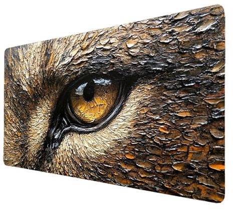 Mauspad 1000x500x3mm, Grau Mousepad Gaming WassXerdicht Anti-Rutsch mit Vernähte Kanten, Desk Mat Auge Mouse Pad Pc Zubehör Gaming,Großes Mauspad Gaming Zubehör für Familie Schreibtischdekoration 5535