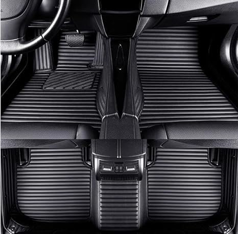 IUYTGTR Leder Auto Fussmatten, für Mercedes Benz EQE SUV 2023-2024 X294 Nach Maß Allwetterschutz Fussmatten Linkslenker Vorne und Hinten Automatten Set,B-normal