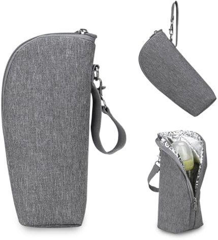 FveVqe Insulated Bottle Bag Breastmilk Storage, Portable Waterproof Bottle Warmer Bag Suitable for Traveling Heat Cold Preservation