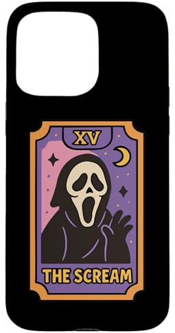 XV The Scream Tarotkarte Design Ghost Hülle für iPhone 15 Pro Max