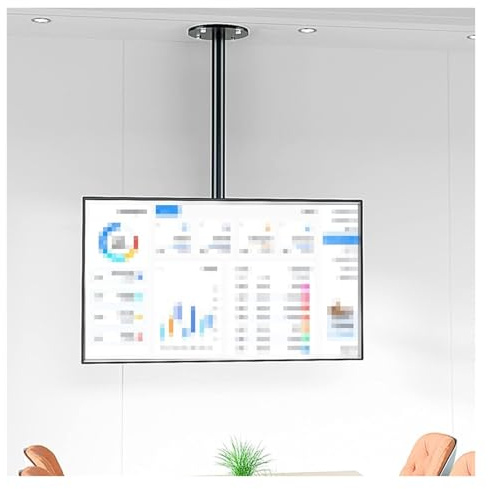 GDMDPTE Decke, Decken-TV-Halterung, 45° schwenkbare TV-Halterung, für 24-43 Zoll Fernseher, hält bis zu 30kg/66lbs, Installation an Decken/Böden