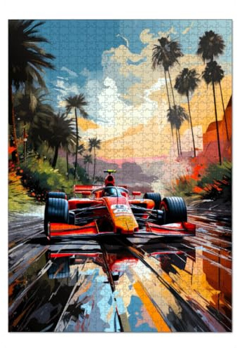 artboxONE-Puzzle XL (1000 Teile) Sport/Motorsport Autos Rennsport Kunst A - Puzzle Formel 1 Auto autorennen
