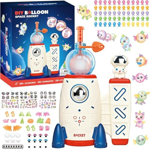 YTDZR 230PCS DIY Sticky Balloons with Pump, Sticker Decorated Balloons Toy,Magic Balloon Maker Craft Kits for Kids,Toy Gifts for Kids Boys Girls Ages 3+