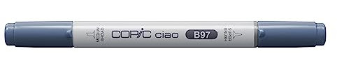 COPIC Ciao Marker Typ B - 97, Night Blue, vielseitiger Layoutmarker, mit einer mittelbreiten und einer Brush-Spitze