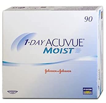 Acuvue Moist Kontaktlinse -3.00 Bc/8.5 14.2 Millimeter 90 Stück Hydrogel oder Silicone Hydrogel Weich Sphärisch 1 Tag 64403031