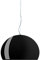Kartell FL/Y Lampada a Sospensione E27, 15 W, Nero Lucido, Diametro 52 cm
