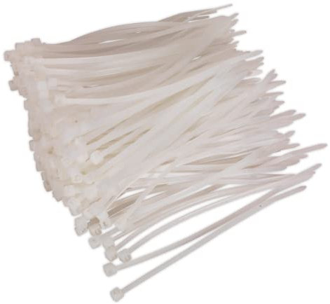 Sealey CT10025P200W Cable Tie 100 x 2.5mm White Pack of 200