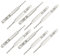 sourcingmap 10pcs Foret PCB Micro 1.0mm pointe spirale flûte 3.175mm tige carbure de tungstène