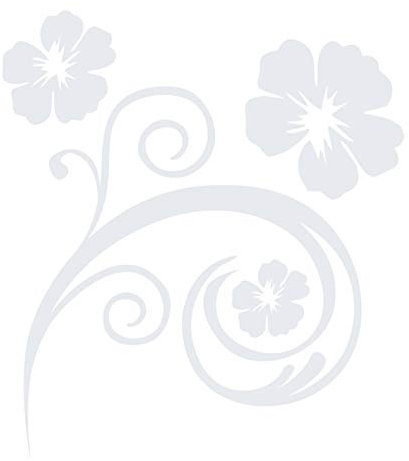 kleb-Drauf® | 1 Blumenranke | Weiß - matt | Autoaufkleber Autosticker Decal Aufkleber Sticker | Auto Car Motorrad Fahrrad Roller Bike | Deko Tuning Stickerbomb Styling Wrapping