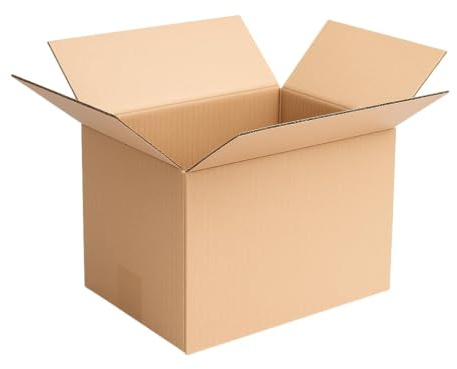 Versandkarton Karton 300 x 215 x 140 mm (Außenmaß 305 x 220 x 145 mm) Faltkarton Verpackungen Bücherkartons 1-wellig rechtekig mit Deckel Braun (200 Stück)