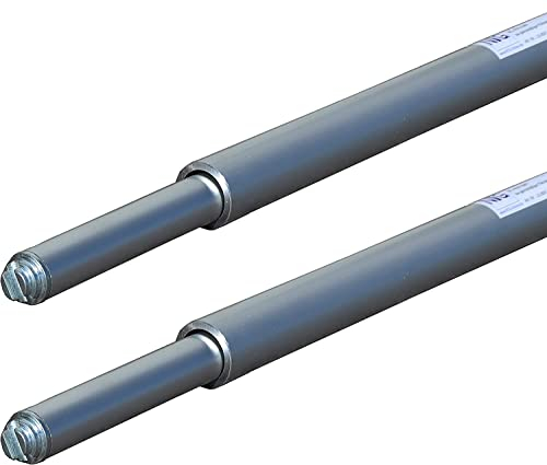 Lot de 2 barres de verrouillage circulaires, barre de blocage, barre de serrage, 1600-2000 mm, tourillon combiné 19/24 mm | pour rail aérien | rail d'ancrage combiné | rail à baguettes