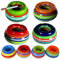 Wind Aschenbecher STRIPE Tischachenbecher Ascher Deckel Bunt Streifen Porzellan (Klein Bunt)