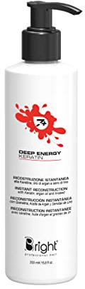 Bright Professional Hair Deep Energy Keratin 200 ml Wiederaufbau beschädigtes Haar Sofortige Keratin Creme zur Behandlung von Keratin Glattes und Lockiges trockenes und beschädigtes Haar