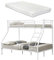 [neu.haus] Neuhaus Metall-Etagenbett - Weiß - Mit Matratzen 200x140/90cm Kinderbett Stockbett Hochbett Metall Bettgestell