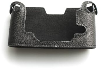 Handmade Genuine Real Leather Half Camera Case Bag Cover for Canon AE-1 Black
