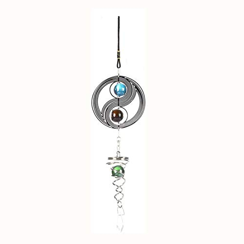 Wifehelper Windspiele Elegante Rotierende Fenster Hängen Wind Glocke Hause Ornament Hof Fenster Shop Büro Dekoration Freunde Liebhaber (A Taichi Shape)