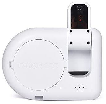 DOGNESS Mini Treat Robot Miniroboter – Steuerung per App, mit Kamera, Mikrofon und Lautsprecher, weiß