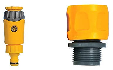 Hozelock Non Return Outdoor Tap Connector & Flat Hose & Spiral Hose Adaptor