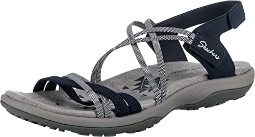Skechers Reggae Slim–Takes Two 163112-NVY, Womens sandals, navy, 41 EU