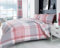 GC GAVENO CAVAILIA Premium Waverly Check Bedding Set and Pillowcases, Easycare Reversible Quilt Duvet Cover, 50% Polyester & 50 Cotton, Blush Pink, King
