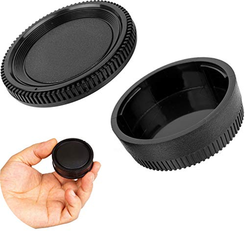 Kit de Capuchons d'objectif, 1 x Capuchon de boîtier et 1 x Capuchon d'objectif arrière, Compatible avec Sony MA et Minolta AF Mount, Capuchons de Protection de Remplacement pour appareils Photo
