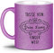 Glitzertasse - Tasse von XXX, Finger Weg! - mit Name Personalisieren - Geschenk für die Freundin, Frauen, Büro, Glitter - Hochwertige Keramik, 300 ml, Lila