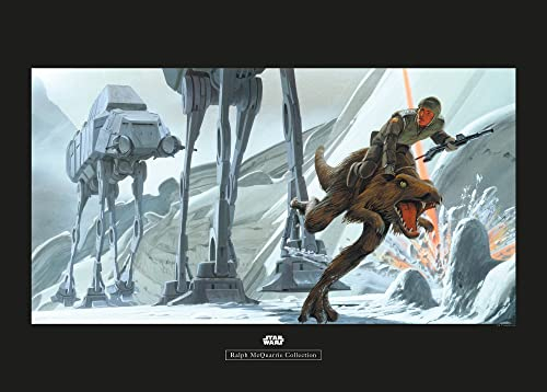 Komar Star Wars Classic RMQ Hoth Battle Ground - Größe: 70 x 50 cm, Wandbild, Poster, Kunstdruck (ohne Rahmen)