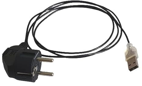 Cable USB de Mise à la Terre | Permet de Relier à la Terre, Via Un Port USB, Les Box Internet, Ordinateurs Portables et Autres appareils possédant Un Port USB