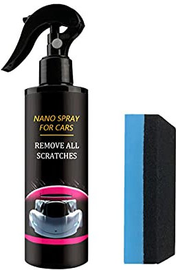 Zceplem Nano Car Scratch Removal Spray, Repairing Polish Spray, Arañazos Pintura Coche, Borrador Arañazos Coche, Fast Repair Scratches Adapt To All Car (120 l)