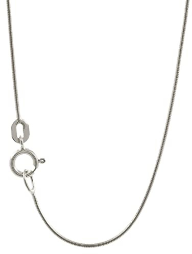 Schlangenkette Halskette Breite 0,8 mm - 925 Sterlingsilber Auswahl