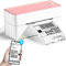 Phomemo Bluetooth Etikettendrucker, DHL Thermodrucker 4x6 Ettikettendrucķer, Bluetooth Etikettiergerät Label Printer für Barcode, Amazon, Etsy, Shopify, Royal Mail, DHL, FedEx, UPS-Rosa