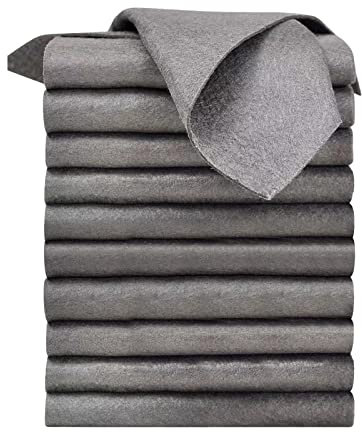 Yoolhamy Paño de limpieza mágico grueso, 10 paños mágicos de limpieza de vidrio, paños de limpieza de ventanas sin rayas, paño de microfibra reutilizable sin pelusa para el hogar, cocina, baños