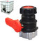 NSXIN IBC Ablaufhahn Wassertank Adapter Universal Klappenhahn, IBC Tank Absperrhahn Ersatzkugelhahn Schlauchanschluss für Wassertank Ablasshahn, Regentonne, Kanister (S62*6(62 mm) (DN40))