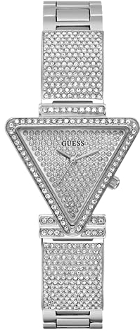 GUESS Damen Uhr Armbanduhr Fame GW0644L1 Edelstahl Silber