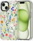 MOSNOVO Case for iPhone 15, [Buffertech 6.6ft Military-Grade Drop Protection] [Anti Peel Off Tech] Clear TPU Bumper Phone Case Cover Design - Botanical Floral
