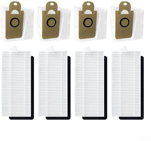 Saugroboter Filter Staubbeutel Mop, kompatibel für Q6 SE Roboterstaubsauger waschbar und wiederverwendbar Staubsauger Zubehör