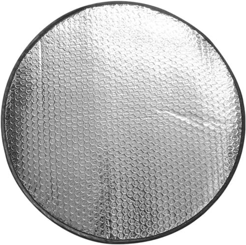 RBR Pare-Soleil Universel pour Volant de Voiture, Housse de Protection Solaire en Aluminium, Installation Facile, Max. 44 cm de diamètre.