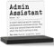 Administrative Assistent Definition klares Acryl Schreibtisch dekoratives Schild, Wertschätzungsgeschenke für Sekretär, Führer, Chef, Admin-Assistent, Büro, Dekorschild für Kabine, TZJ97