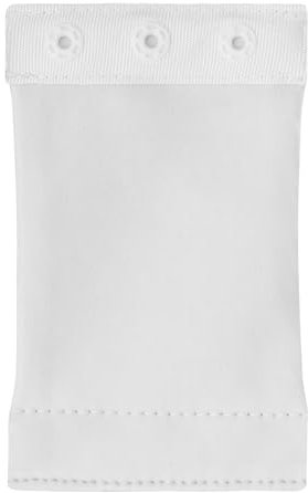 Estensore per body da donna con bottoni automatici, aggiunge lunghezza al busto, rimovibile e lavabile, estensore per il cavallo, 3 Plastica-bianco, 4 Length