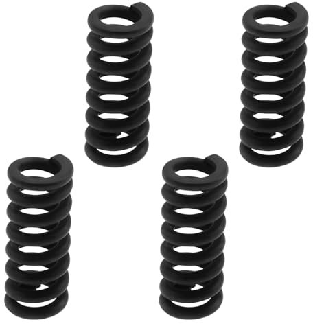 YINETTECH 4Pcs Tremolo Arm Tension Springs 10x4mm Electric Guitar Jack Spring Socket Tension Spring Guitar Bridge Spring Compatible with Fender Stratocaster