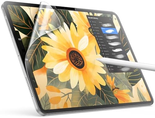 JETech Protector Pantalla de Papel para iPad Pro 11 Pulgadas M4 (2024), Antirreflejos, Película PET Mate para Dibujar, 1 Unidad