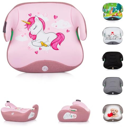 Chipolino seggiolino bambini i-Size Uty (125-150cm) gr. 3 rivestimento lavabile, colori:rosa