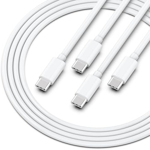 Hafiuege 100W USB C Cable de carga Rápida para Macbook Air/Pro 2021 2020 2019 2018 2017 2016, Retina 12 pulgadas, iPad Pro 2021 2020 2018, Air 2022 2020, mini 2021, dos 2M cables de carga