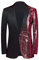 Generisch Herren Smoking Sakko Suit Anzug Herren Schwarz Mit Gold Farben Blazer Herren Blau Slim Fit Weihnachten