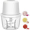 Tritatutto elettrico da 400 ml, 6 lame, mini tritatutto per verdure, tritatutto portatile USB, tritatutto per aglio, cipolla, robot da cucina per zenzero, peperoncino, frutta, carne